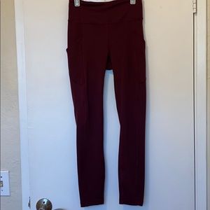 Burgundy Lululemon Leggings size 4